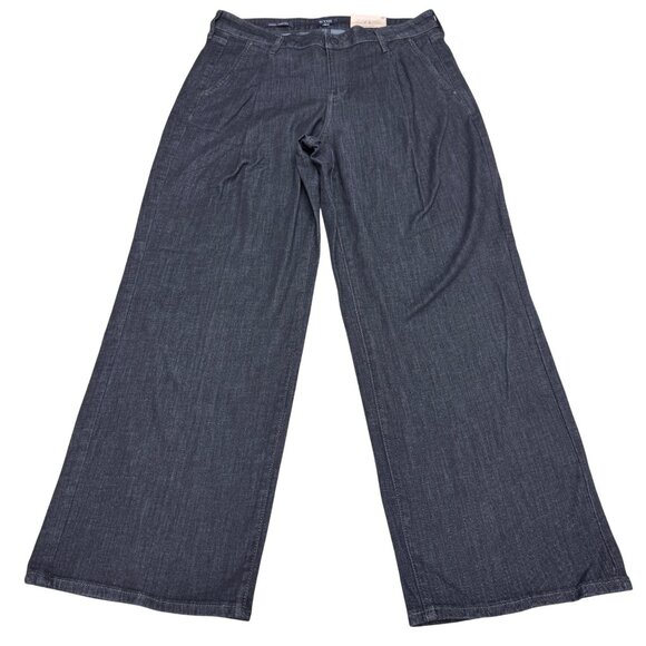 NYDJ Pants - NEW NYDJ Teresa Wide Leg Ankle Pants Womens Charcoal, Size 10